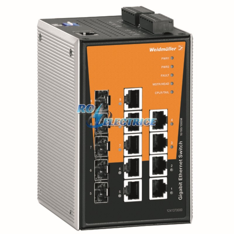 IE-SW-PL09M-5GC-4GT; Network switch, managed, Gigabit Ethernet, Number of ports: 4 * RJ45 10/100/1000BaseT(X), 5 * combo-ports (10/100/1000BaseT(X) or