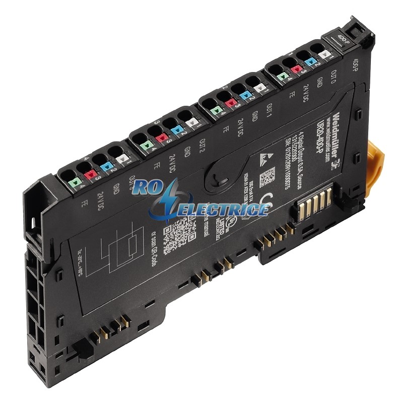 UR20-4DO-P; Remote I/O module, IP 20,  Digital signals, Output, 4-channel
