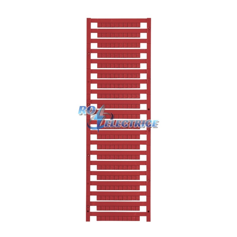 DEK 5/5 MC-10 NE RT; Terminal markers, MultiCard, 5 x 5 mm, Polyamide 66, Colour: Red