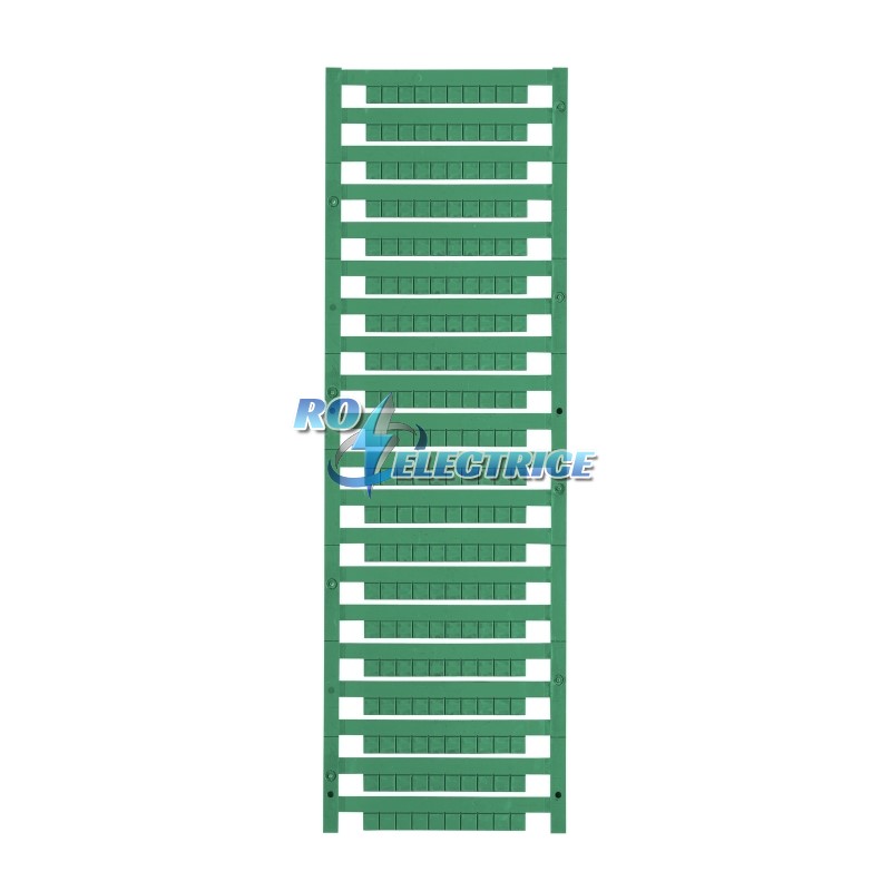 DEK 5/5 MC-10 NE GN; Terminal markers, MultiCard, 5 x 5 mm, Polyamide 66, Colour: Green