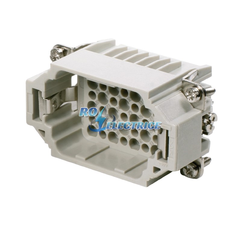 HDC HDD 42 MC; HDC insert, Male, 250 V, 10 A, No. of poles: 42, Crimp connection, Size: 4
