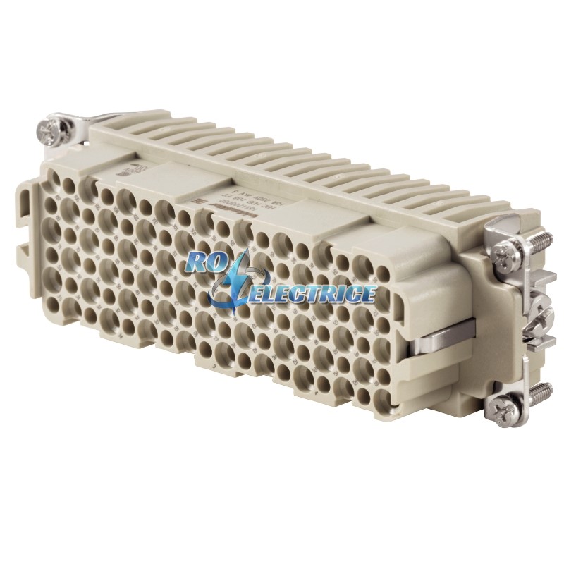HDC HDD 108 FC; HDC insert, Female, 250 V, 10 A, No. of poles: 108, Crimp connection, Size: 8