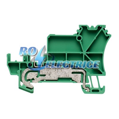 ZIA 1.5/3L-PE; Z-series, Initiator/actuator terminal, PE terminal, Rated cross-section: 1.5 mm?, Tension clamp connection, Wemid, Green, Direct m