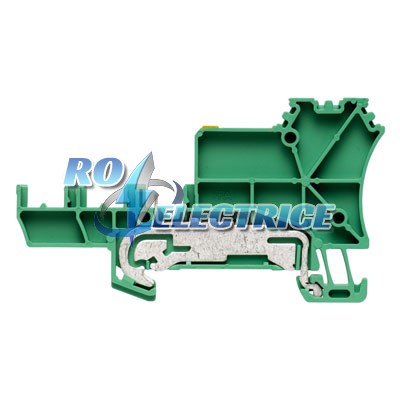 ZIA 1.5/4L-PE; Z-series, Initiator/actuator terminal, PE terminal, Rated cross-section: 1.5 mm?, Tension clamp connection, Wemid, Green, 