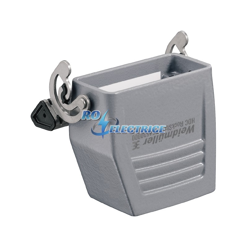HDC 15A KLU 1PG21G; HDC enclosures, Size: 2, Protection degree: IP 65, Coupling housing, End-locking clamp, lower side, high, Size of cable entries: P