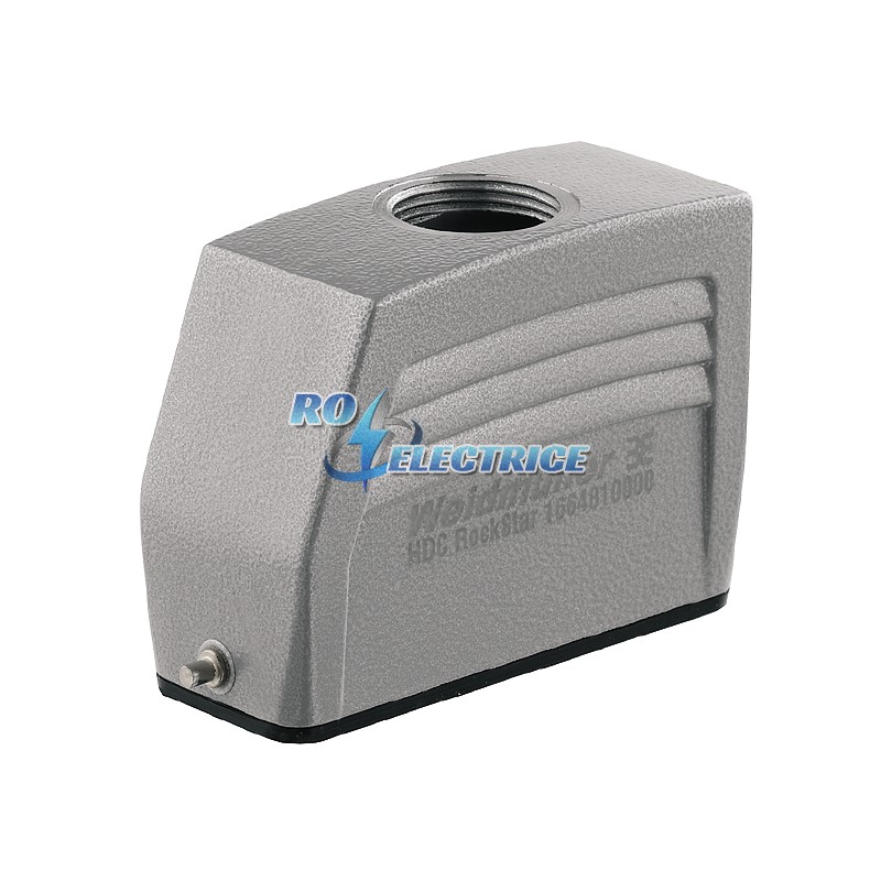 HDC 16A TOLU 1PG16G; HDC enclosures, Size: 5, Protection degree: IP 65, Cable entry from top, Plug housing, End-locking clamp, lower side, Standard, S