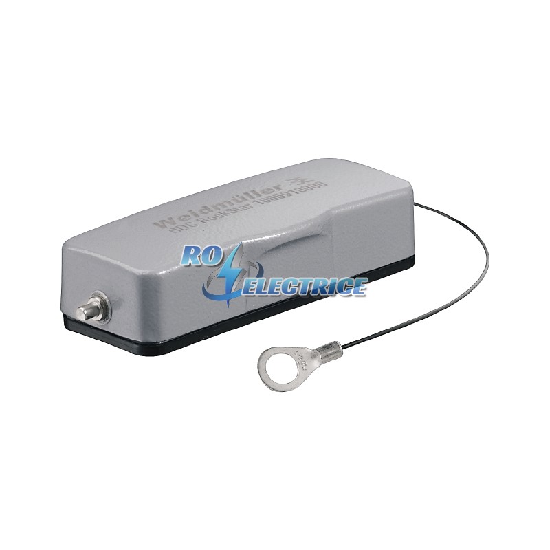 HDC 16A DMDL 2BO; HDC enclosures, Size: 5, Protection degree: IP 65, Cover for upper part of housing, End-locking clamp, lower side, Standard
