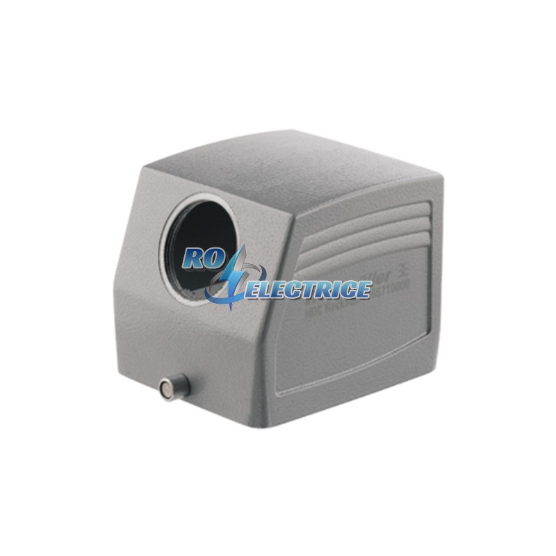 HDC 48A TSLU 1PG29G; HDC enclosures, Size: 9, Protection degree: IP 65, Cable entry from side, Plug housing, End-locking clamp, lower side, Standard, 