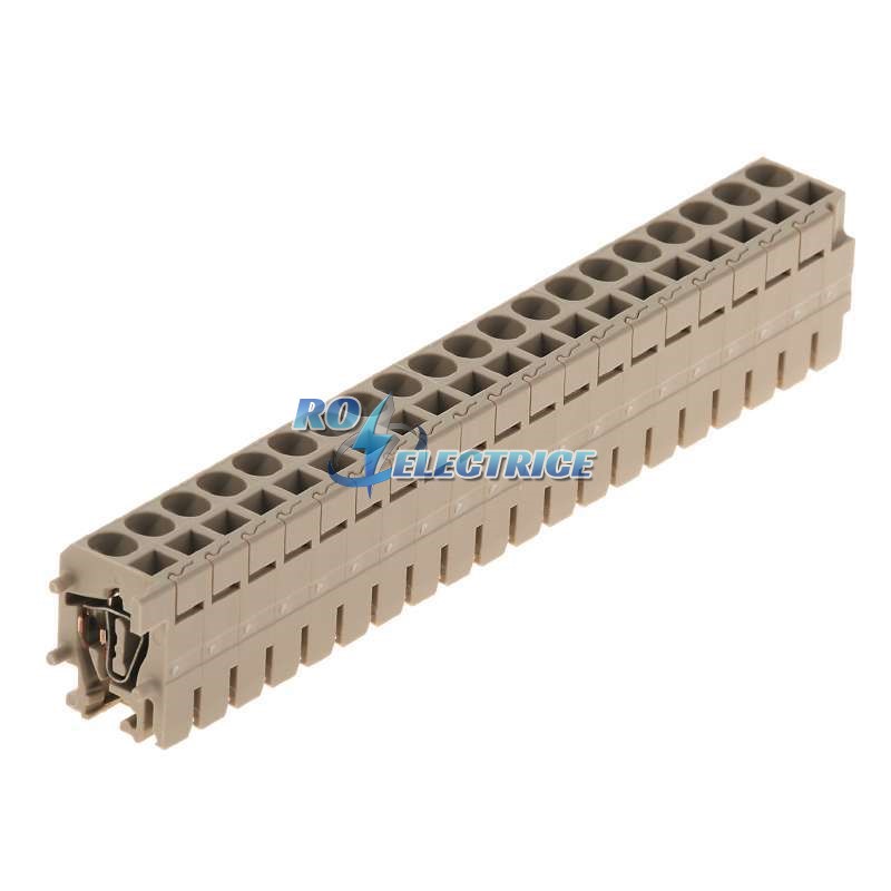 ZVL 1.5 O.QV; Z-series, Plug-in connector, Rated cross-section: 1.5 mm?, Tension clamp connection, Wemid, Dark Beige, 