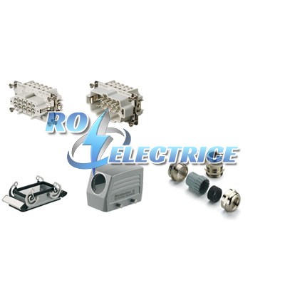 HDC-KIT-HE 10.110; RockStar? HDC kits-Heavy Duty Connectors, Kit, HE, Size: 4, Poles: 1, Screw connection, 500 V, 16 A, diecast alumini