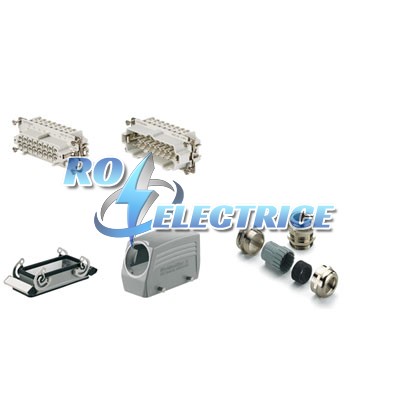 HDC-KIT-HE 16.120; RockStar? HDC kits-Heavy Duty Connectors, Kit, HE, Size: 6, Poles: 1, Screw connection, 500 V, 16 A, diecast alumini