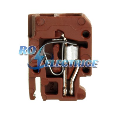 ZVL 1.5 INV BR; Z-series, Plug-in connector, Rated cross-section: 1.5 mm?, Tension clamp connection, Wemid, Brown, 