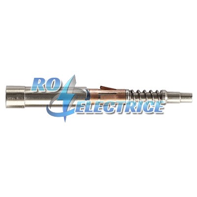HDC-C-HD-S-LWL1.0POF; Heavy Duty Connectors, Contact, HD, HDD, HQ, MixMate, CM 10, Male, Conductor cross-section, max.: 1, turned, Copper alloy