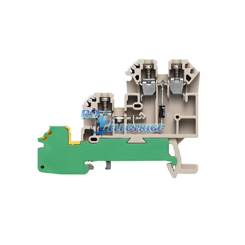 DLA 2.5/D DB; W-Series, Initiator/actuator terminal, Rated cross-section: 2.5 mm?, Screw connection, Direct mounting