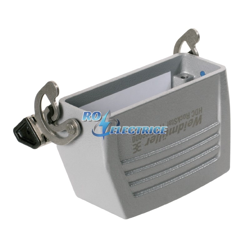HDC 16A KLU 1M25G; HDC enclosures, Size: 5, Protection degree: IP 65, Coupling housing, End-locking clamp, lower side, Standard, Size of cable entries