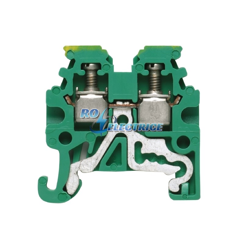 WPE 1.5/R3.5; W-Series, PE terminal, Rated cross-section: 1.5 mm?, Screw connection, Direct mounting