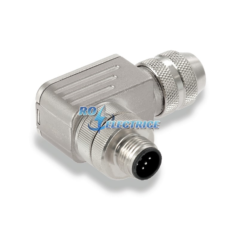 SAISW-M-5/8 M12; Sockets prefabricated to customer spec., Plugs prefabricated to customer spec., M12, pin, 90?