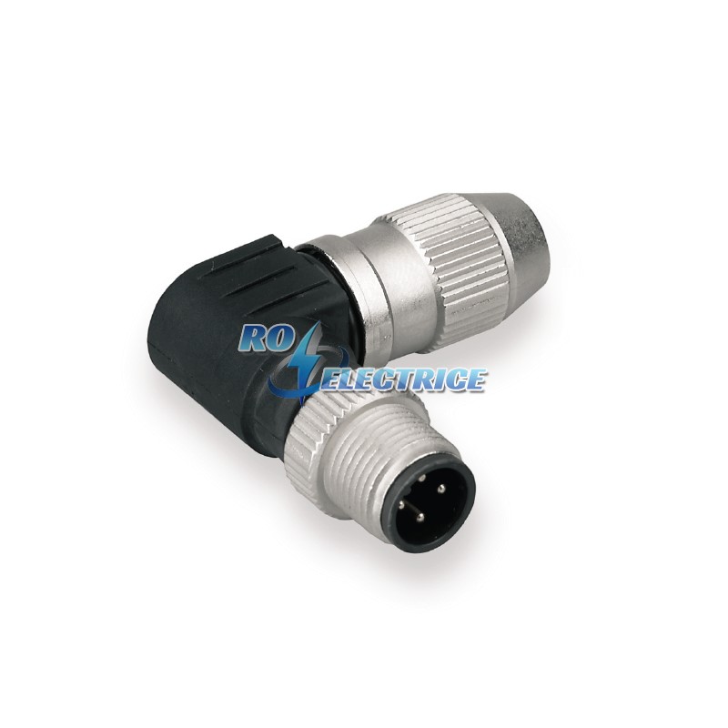SAISW-4-IDC M12; Sockets prefabricated to customer spec., Plugs prefabricated to customer spec., M12, pin, 90?