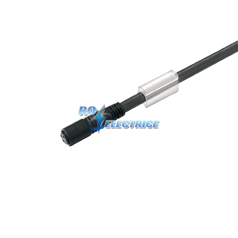 SAIL-M8BGR-3-1.5U; Sensor/actuator line, One end without connector, M8, No. of poles: 3, 1.5 m, Female socket, straight, shielded: No, LED: No, Sheath