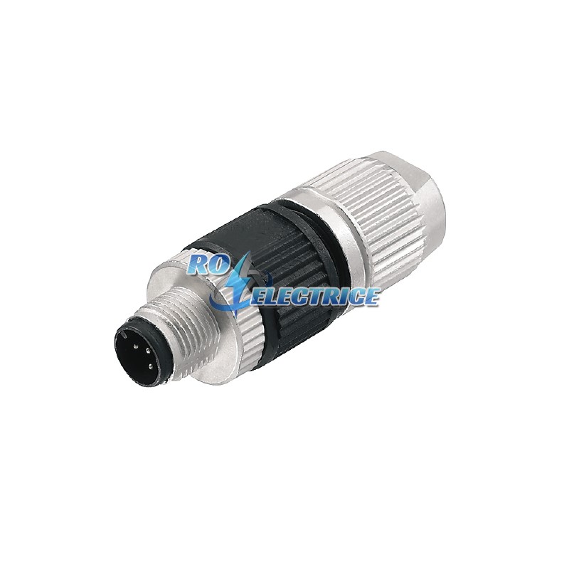 SAIS-3-IDC (0,75) M12; Sockets prefabricated to customer spec., Plugs prefabricated to customer spec., M12, pin, straight