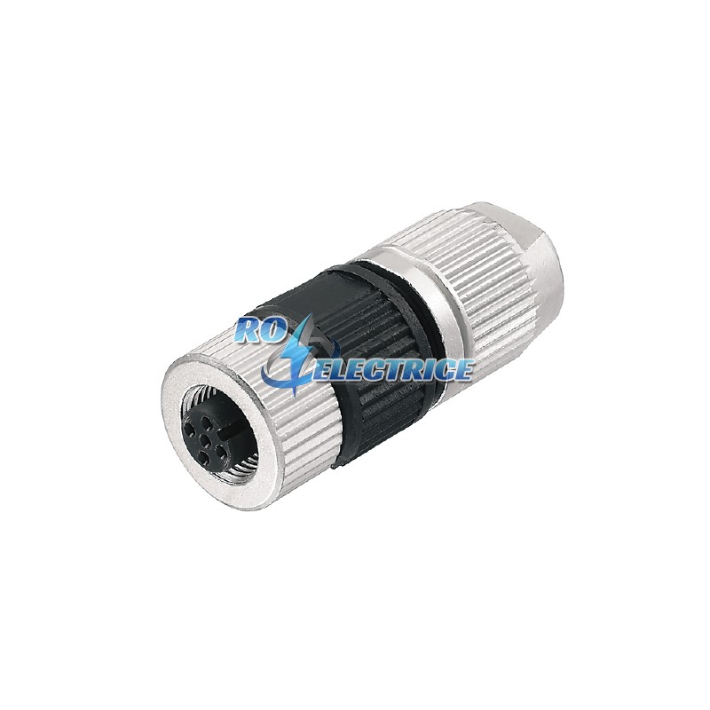 SAIB-3-IDC (0,75) M12; Sockets prefabricated to customer spec., Plugs prefabricated to customer spec., M12, Female socket, straight