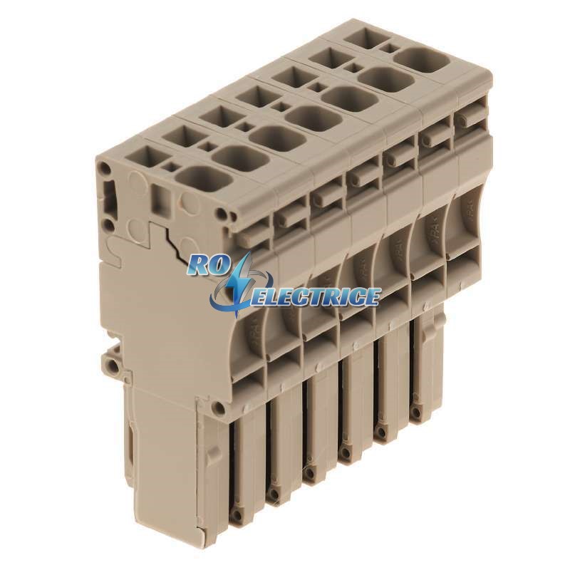 ZP 4/1AN/7; Z-series, WeiCoS, Plug-in connector, Beige, Direct mounting