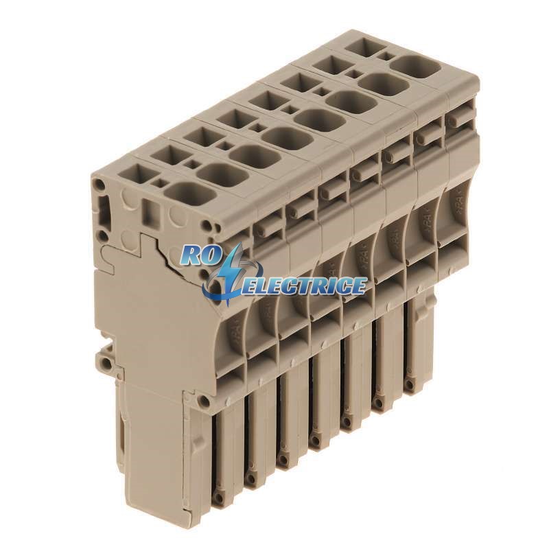 ZP 4/1AN/8; Z-series, WeiCoS, Plug-in connector, Beige, Direct mounting