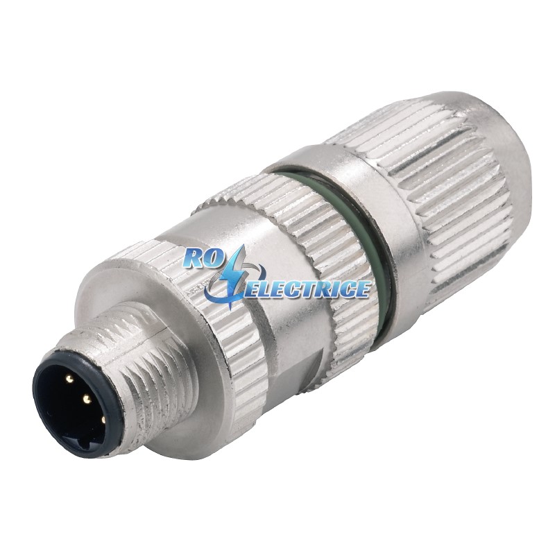 SAIS-3-IDC-M12B-COD; Sockets prefabricated to customer spec., Plugs prefabricated to customer spec., M12, pin, straight