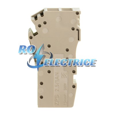 ZPS 2.5/1AN/QV/2; Z-series, WeiCoS, Coupling, Rated cross-section: 2.5 mm?, Plug-in connection, Beige, Direct mounting