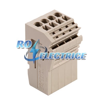 ZPS 2.5/1AN/QV/4; Z-series, WeiCoS, Coupling, Rated cross-section: 2.5 mm?, Plug-in connection, Beige, Direct mounting