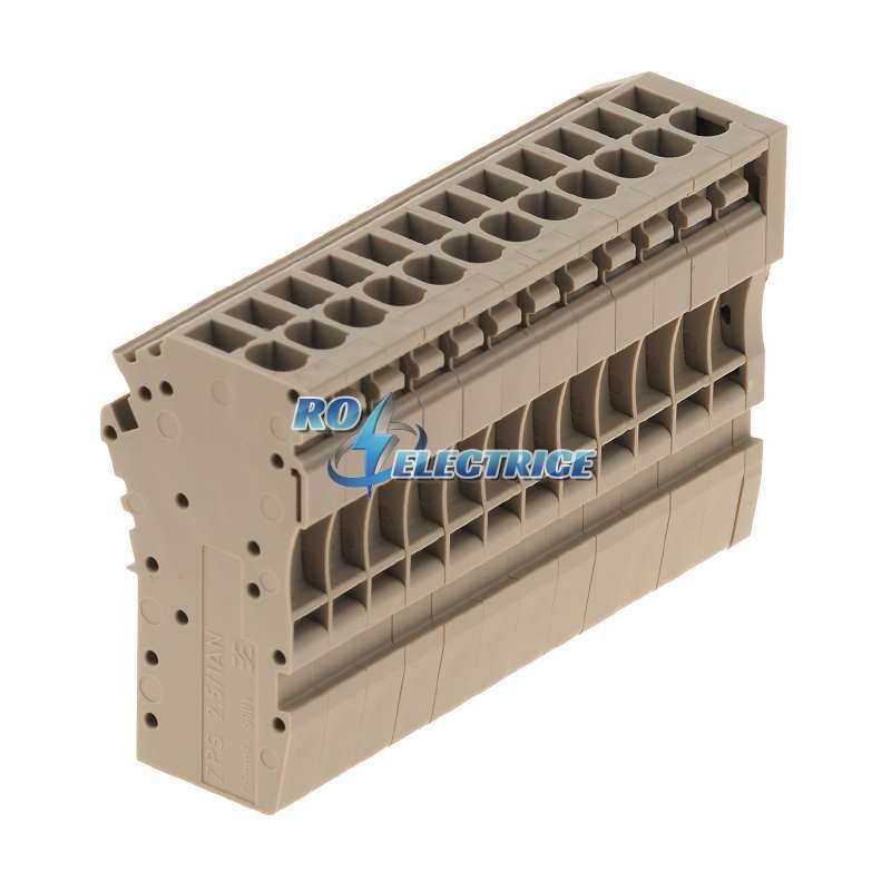 ZPS 2.5/1AN/QV/12; Z-series, WeiCoS, Coupling, Rated cross-section: 2.5 mm?, Plug-in connection, Beige, Direct mounting