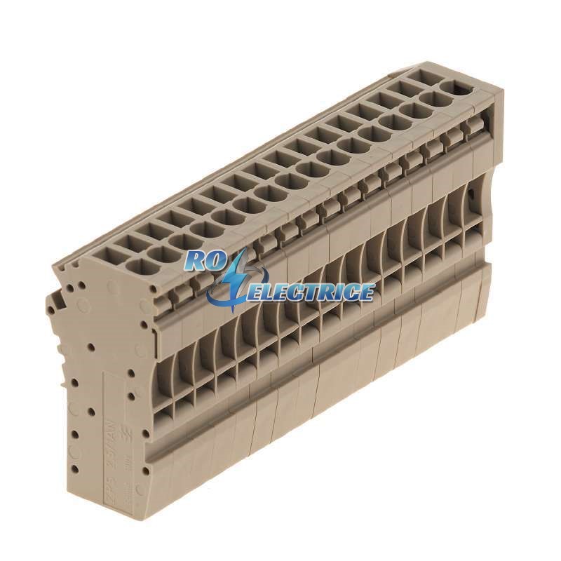 ZPS 2.5/1AN/QV/16; Z-series, WeiCoS, Coupling, Rated cross-section: 2.5 mm?, Plug-in connection, Beige, Direct mounting