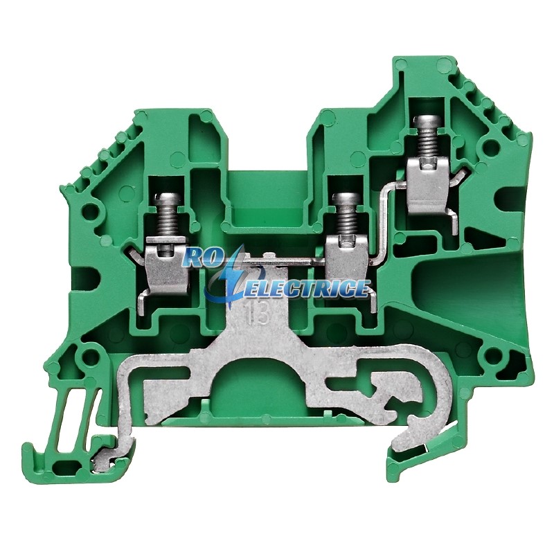 WPE 4/ZR; W-Series, PE terminal, Rated cross-section: 4 mm?, Screw connection, Direct mounting