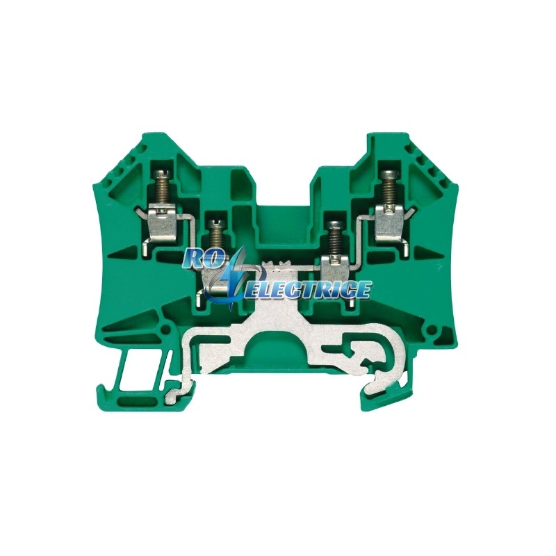 WPE 4/ZZ; W-Series, PE terminal, Rated cross-section: 4 mm?, Screw connection, Direct mounting