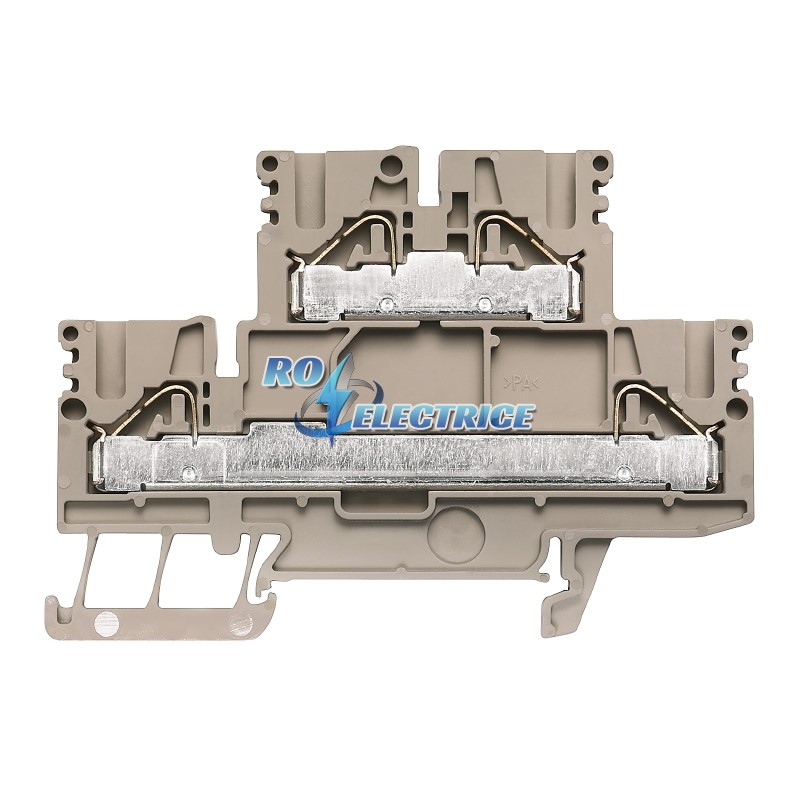 PDK 2.5/4; P-series, Feed-through terminal, Double-tier terminal, Rated cross-section: 4 mm?, PUSH IN, 