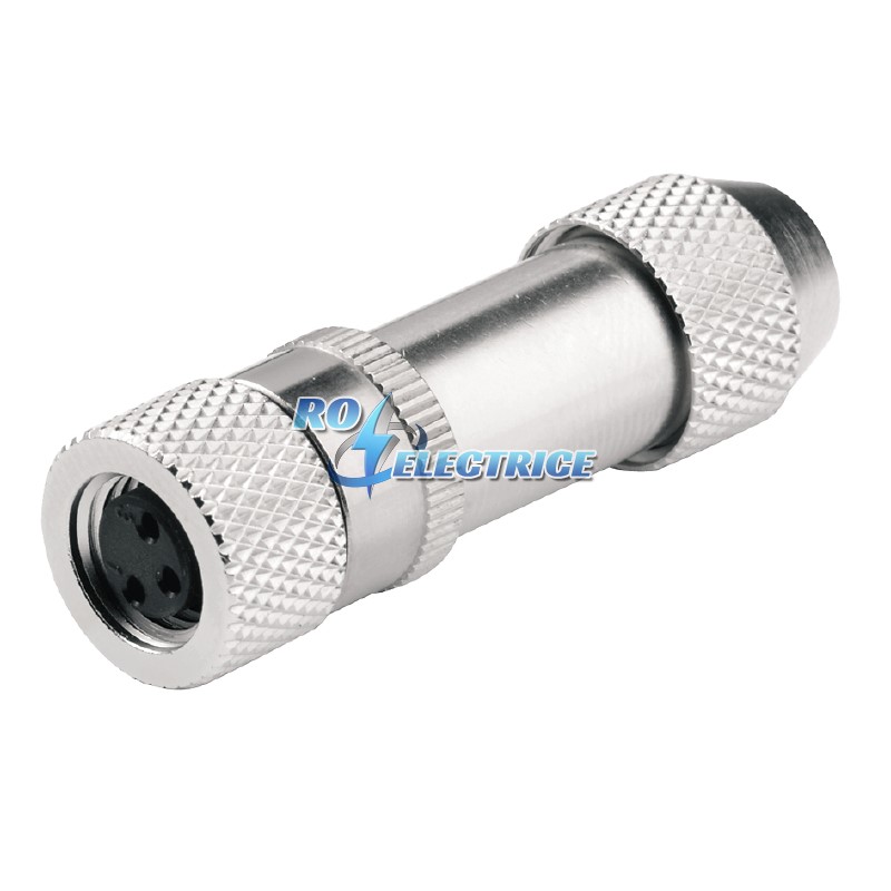 SAIBM-M8-3P(TL); Sockets prefabricated to customer spec., Plugs prefabricated to customer spec., M8, Female socket, straight