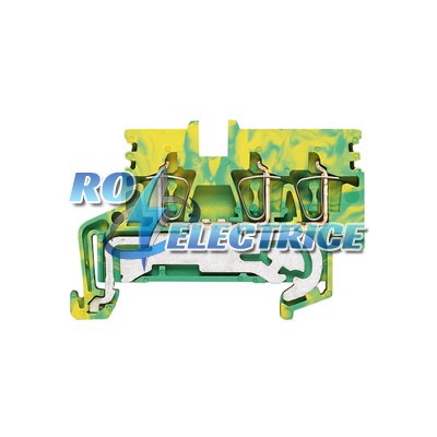 ZPE 2.5N/3AN; Z-series, PE terminal, Rated cross-section: 2.5 mm?, Tension clamp connection, Wemid, green / yellow, 