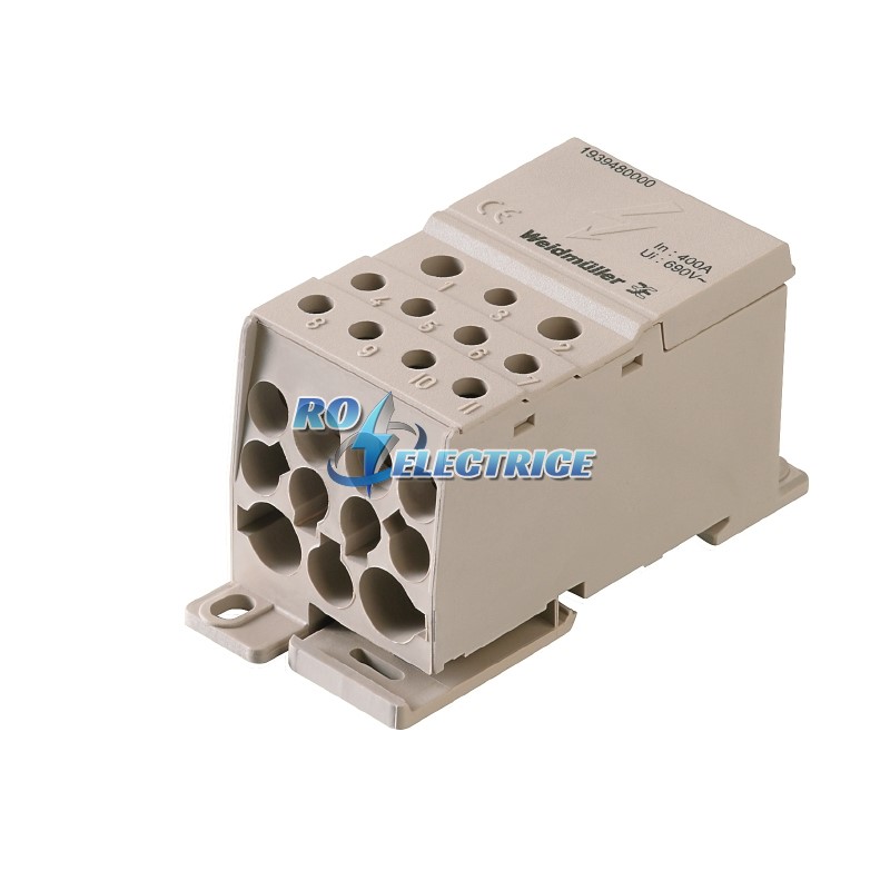 WPDB 185/35-16-10 1/2-5-4; W-Series, Distribution block, Rated cross-section: 185 mm?, Screw connection, 