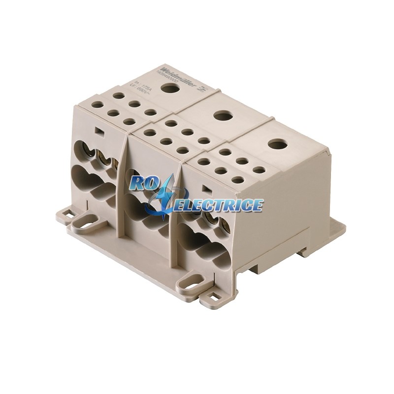 WPDB 3x70/16 1/6; W-Series, Distribution block, Rated cross-section: 70 mm?, Screw connection, 