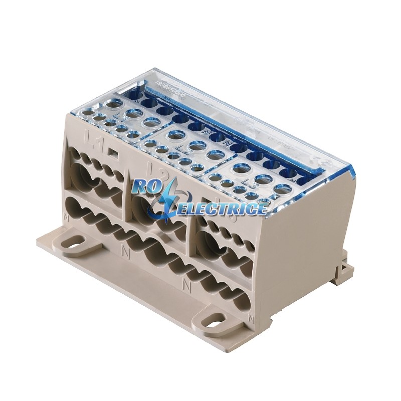 WPDB 35/16/6/N 1/2/5/11; W-Series, Distribution block, Rated cross-section: 35 mm?, Screw connection, 