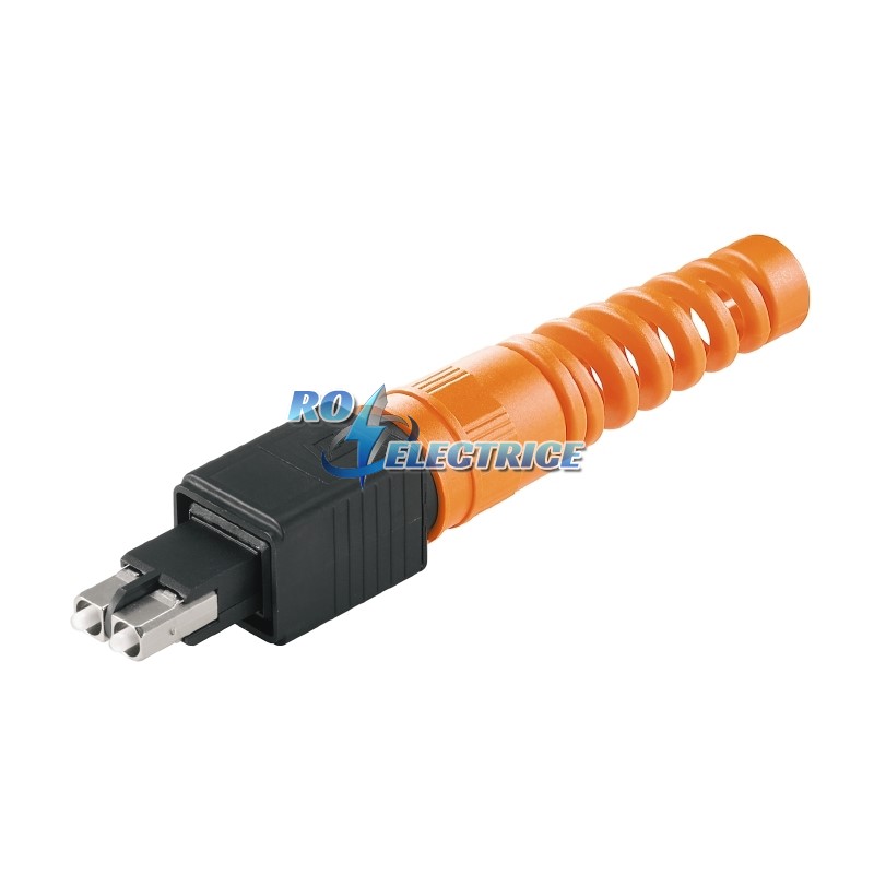IE-PS-V04P-2SC-MM-BP; FO connector, Variant 4, SC-Duplex multi-mode, with kink prevention, IP 67