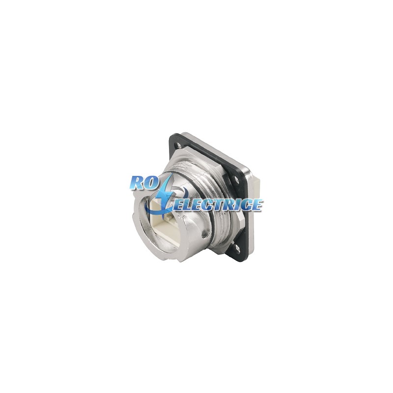 IE-BS-V01M-LCD-MM-C; Flange FO, IP 67, Version 1, LC Duplex coupling, Multimode