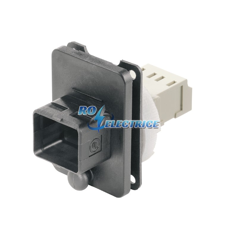 IE-BS-V04P-LCD-MM-C; Flange FO, IP 67, Version 4, LC Duplex coupling, Multimode