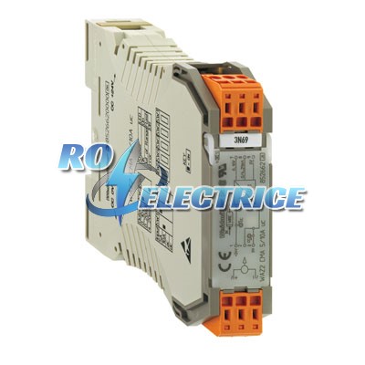WAZ2 CMA 5/10A uc; WAVESERIES, Current monitoring, 0...5 A AC/DC / 0...10 A AC/DC, 1, 1, Tension clamp connection