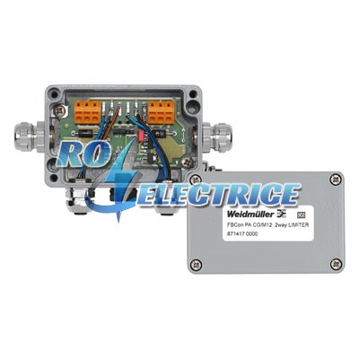 FBCon PA CG/M12 2way Limiter; Standard distributor with current limiting, 2-channel distributor LIMITER, IP 66