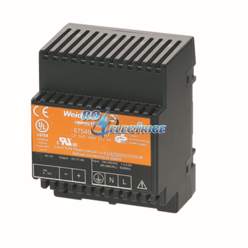 CP SNT 48W 12V 4A; Power supply, switch-mode power supply unit