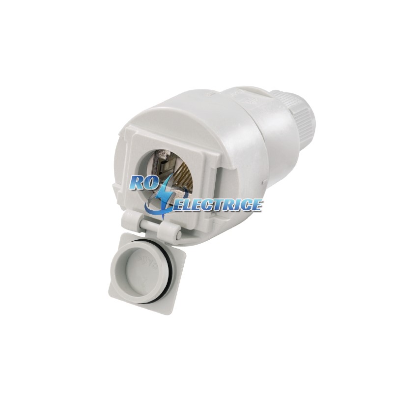IE-C-IP67; Connecting plug, Cable coupling, IP 67, Cat.6 (ISO/IEC 11801), Variant 6 to IEC 61076-3-106
