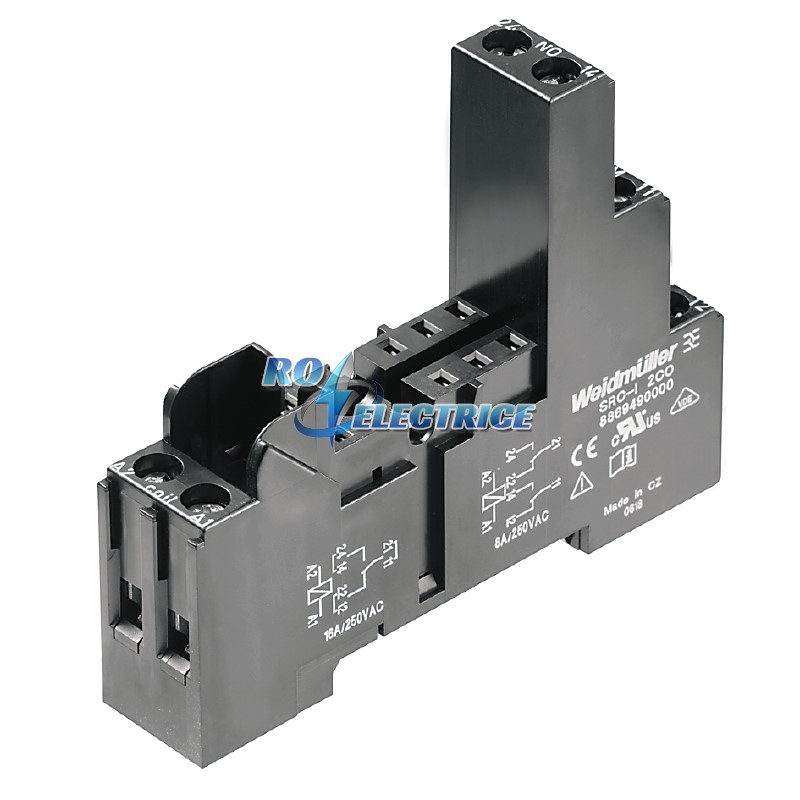 SRC-I 2CO; RIDERSERIES, Relay base, Continuous current: 16 A(1, 8 A, Screw connection
