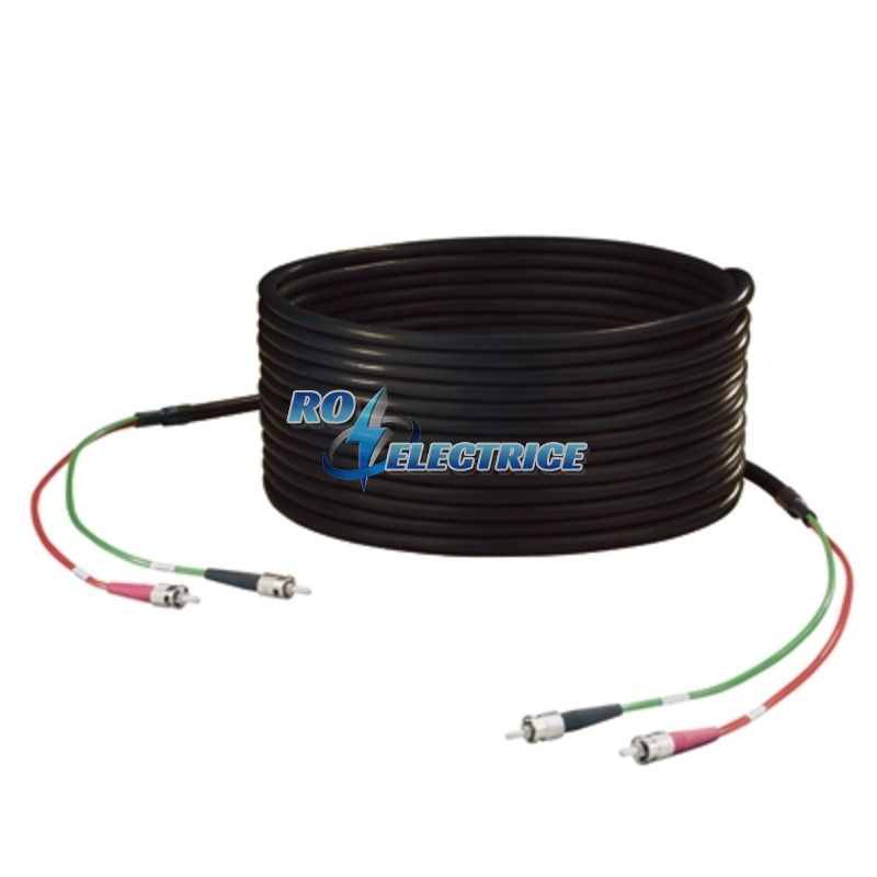 IE-FM6D2UE0010MST0ST0X; Dragline cable, ST, ST IP 20, 62.5 ?m, PUR, 10 m