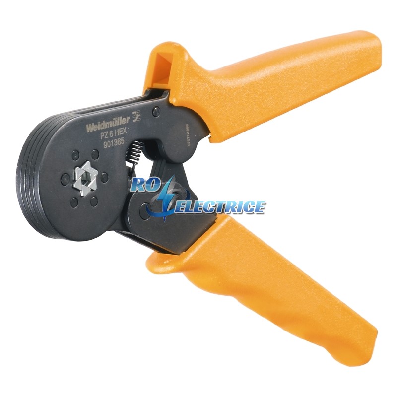 PZ 6 HEX; Crimping tool, Crimping tool for wire-end ferrules, 0.14mm?, 6mm?, Hexagonal crimping